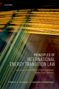 Cover image: Principles of International Energy Transition Law 1st edition 9780198876083