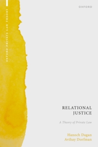 Cover image: Relational Justice 1st edition 9780198876304