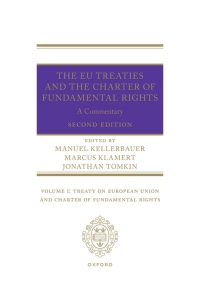 Imagen de portada: The EU Treaties and Charter of Fundamental Rights: A Commentary 2nd edition 9780198877196