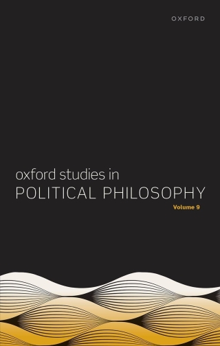 Imagen de portada: Oxford Studies in Political Philosophy Volume 9 9780198877639