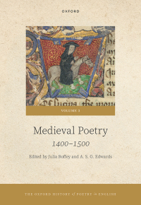 Cover image: The Oxford History of Poetry in English 9780198839682