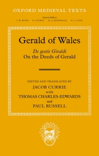 Cover image: Gerald of Wales 1st edition 9780192869166