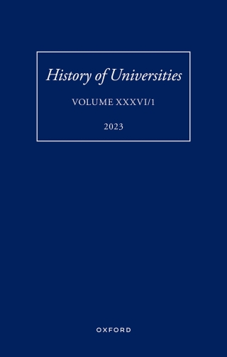 Imagen de portada: History of Universities: Volume XXXVI / 1 9780198883685