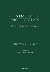 Cover image: Foundations of Property Law 1st edition 9780198885337