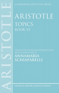 Cover image: Aristotle: Topics Book VI 1st edition 9780199609758