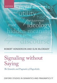 Cover image: Signaling without Saying 1st edition 9780198886341