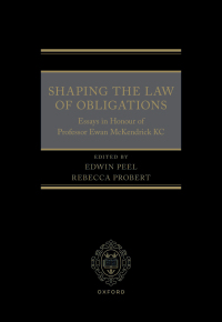Imagen de portada: Shaping the Law of Obligations 9780198889762