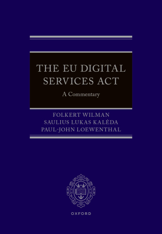 صورة الغلاف: The EU Digital Services Act 1st edition 9780198892861
