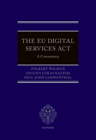 Cover image: The EU Digital Services Act 1st edition 9780198892854