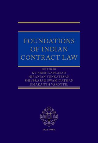 Cover image: Foundations of Indian Contract Law 1st edition 9780198893752