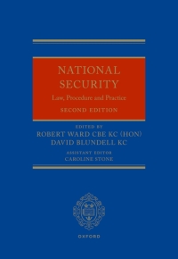 Imagen de portada: National Security Law, Procedure and Practice 2nd edition 9780198895282