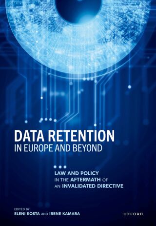 Cover image: Data Retention in Europe and Beyond 1st edition 9780198897736