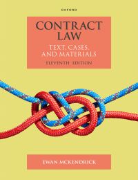 Cover image: Contract Law 11th edition 9780198898054