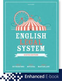 Immagine di copertina: English Legal System 6th edition 9780198898504