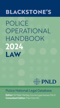 Imagen de portada: Blackstone's Police Operational Handbook 2024 1st edition 9780198902195