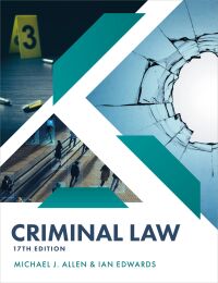 Cover image: Criminal Law 17th edition 9780198902621