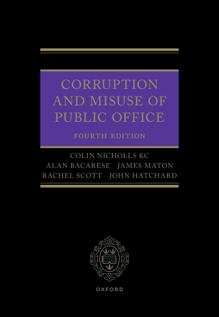 Cover image: Corruption and Misuse of Public Office 4th edition 9780198907329