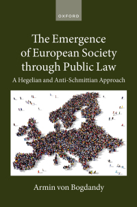 Cover image: The Emergence of European Society through Public Law 9780198909354