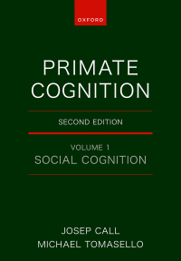 Cover image: Primate Cognition: Volume 1 2nd edition 9780198910633