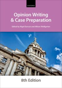 Imagen de portada: Opinion Writing and Case Preparation 8th edition 9780198923640