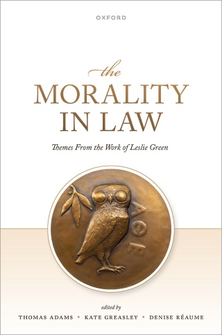 Cover image: The Morality in Law 1st edition 9780198955856