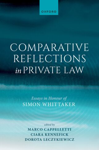 Cover image: Comparative Reflections in Private Law 9780198959137