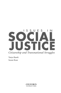 Cover image: Issues in Social Justice: Citizenship and Transnational Struggles 1st edition 9780195437751