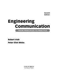 Cover image: Engineering Communication: From Principles to Practice, 2nd Edition 2nd edition 9780195446920