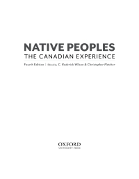 Cover image: Native Peoples: The Canadian Experience 4th edition 9780195430134