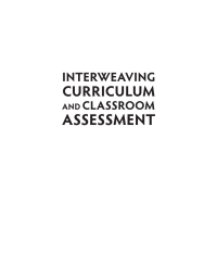 Cover image: Interweaving Curriculum and Classroom Assessment 1st edition 9780195447484