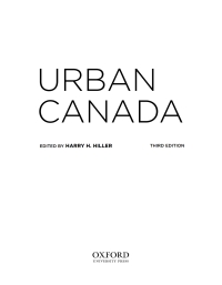 Cover image: Urban Canada 3rd edition 9780199002740