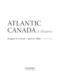 Cover image: Atlantic Canada: A History 3rd edition 9780199013265