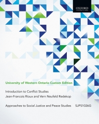 Cover image: Introduction to Conflict Studies: University of Western Ontario custom edition 1st edition 9780195446548
