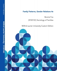 Cover image: Family Patterns, Gender Relations: Wilfrid Laurier University Custom Edition 3rd edition 9780199017102