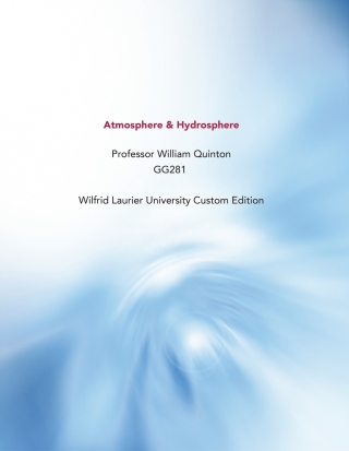 Cover image: Custom Wilfrid Laurier University: Atmosphere and Hydrosphere 1st edition 9780199017188
