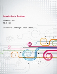 Cover image: Thinking about Sociology: University of Lethbridge Custom Edition 9780199016976