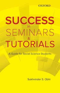 Cover image: Success in Seminars and Tutorials: A Guide for Social Science Students 1st edition 9780199020904