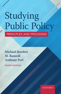 Imagen de portada: Studying Public Policy: Principles and Processes 4th edition 9780199026142