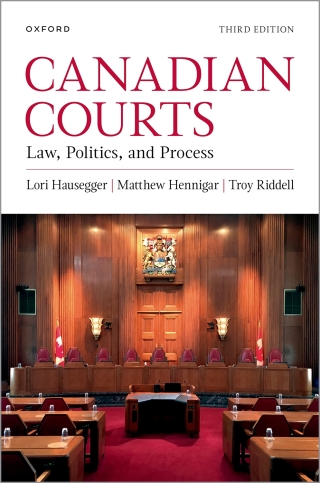 Cover image: Canadian Courts: Law, Politics, and Process 3rd edition 9780199036950