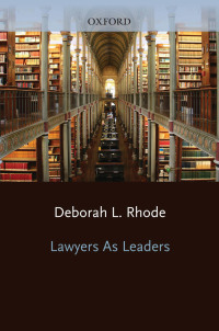 Cover image: Lawyers as Leaders 9780199896226