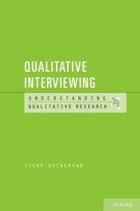 Cover image: Qualitative Interviewing 9780199861392