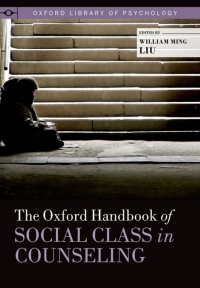 Imagen de portada: The Oxford Handbook of Social Class in Counseling 1st edition 9780195398250