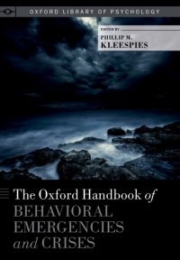 Cover image: The Oxford Handbook of Behavioral Emergencies and Crises 1st edition 9780199352722