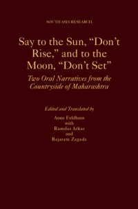 Cover image: Say to the Sun, "Don't Rise," and to the Moon, "Don't Set" 1st edition 9780199357642
