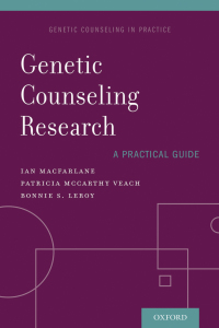 Cover image: Genetic Counseling Research: A Practical Guide 9780199359097