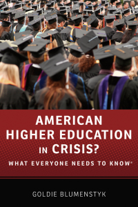 Cover image: American Higher Education in Crisis? 9780199374083