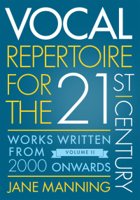 Imagen de portada: Vocal Repertoire for the Twenty-First Century, Volume 2 9780199390977