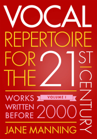Imagen de portada: Vocal Repertoire for the Twenty-First Century, Volume 1 9780199391028