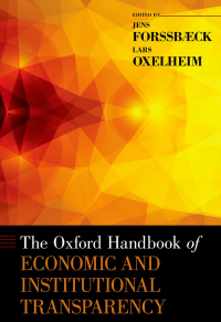 Omslagafbeelding: The Oxford Handbook of Economic and Institutional Transparency 9780199917693