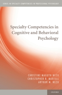 Omslagafbeelding: Specialty Competencies in Cognitive and Behavioral Psychology 9780195382327